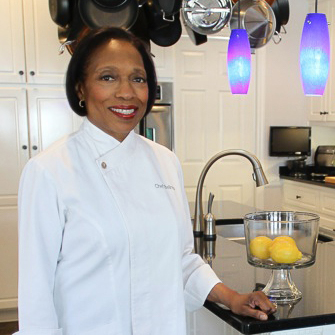 Chef Belinda Smith Sullivan in the kitchen