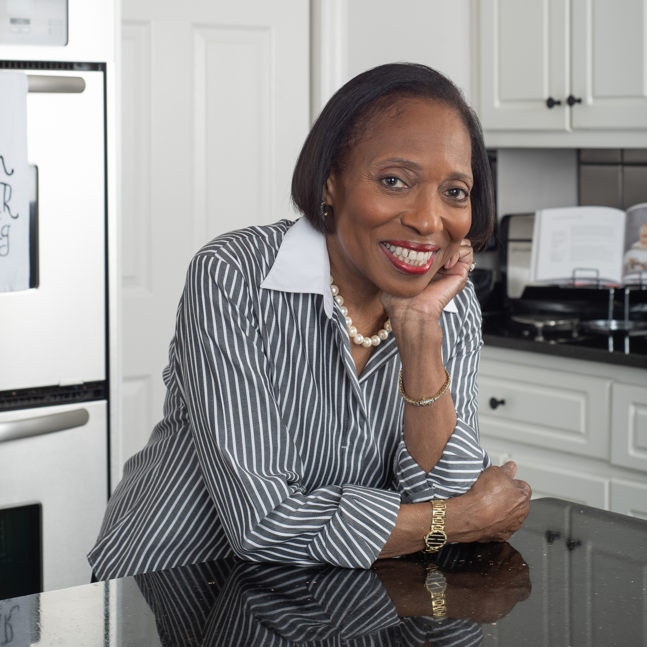 Chef Belinda in the kitchen