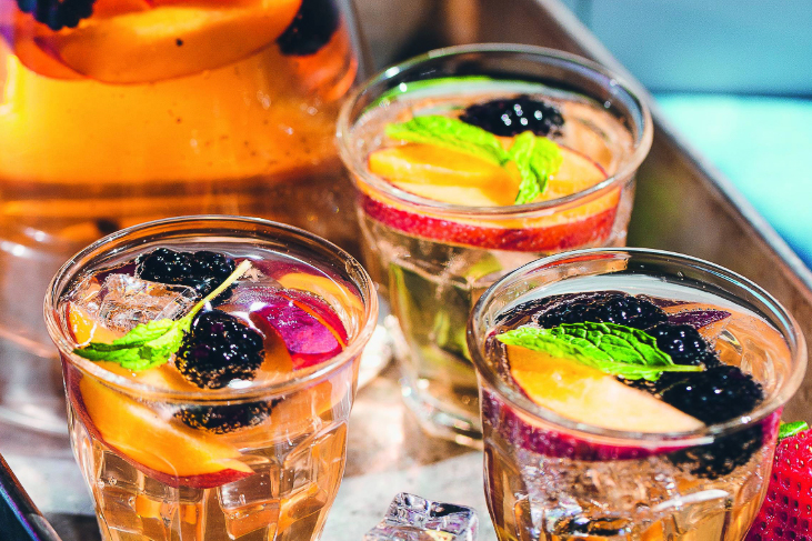Berry and Peach Sangria